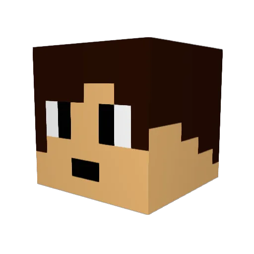 GokhanMS Minecraft avatar head, 3D render