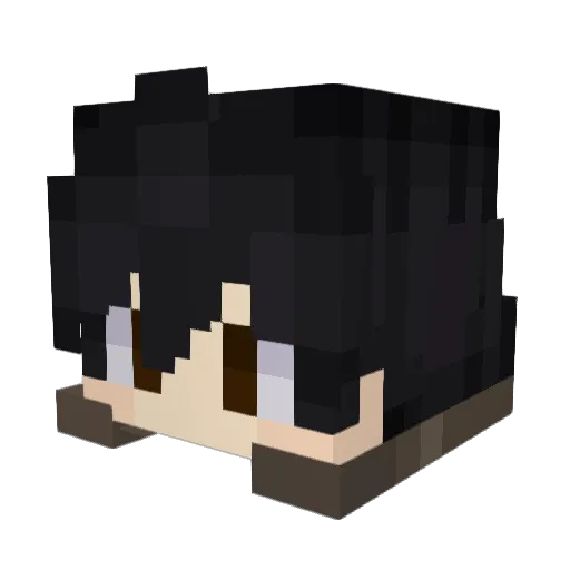 Goki01 Minecraft avatar head, 3D render