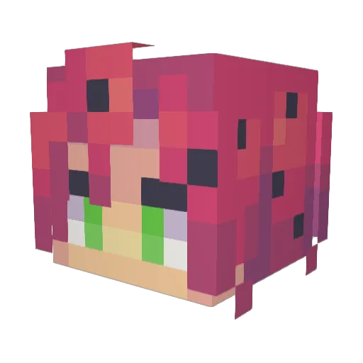 Gokiller33 Minecraft avatar head, 3D render