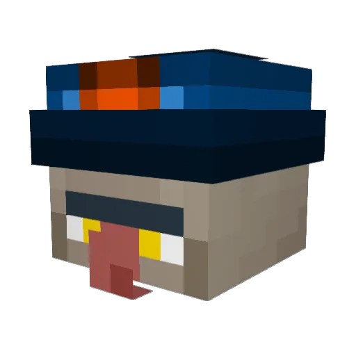 GokoooGG Minecraft avatar head, 3D render