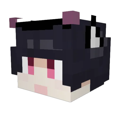 GokouRuriS Minecraft avatar head, 3D render