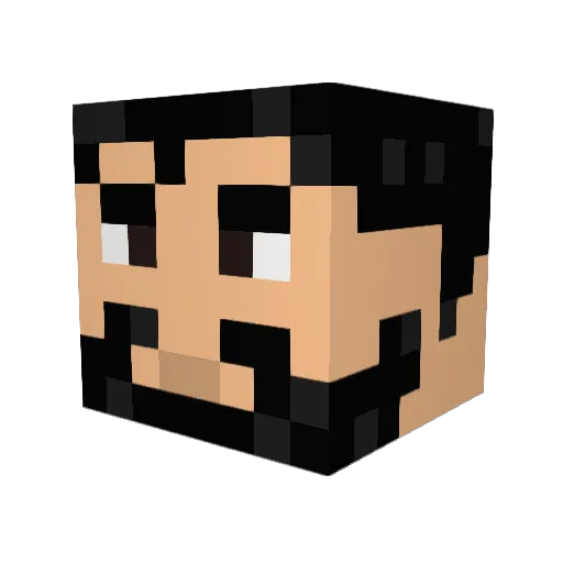 Gokoyes Minecraft avatar head, 3D render