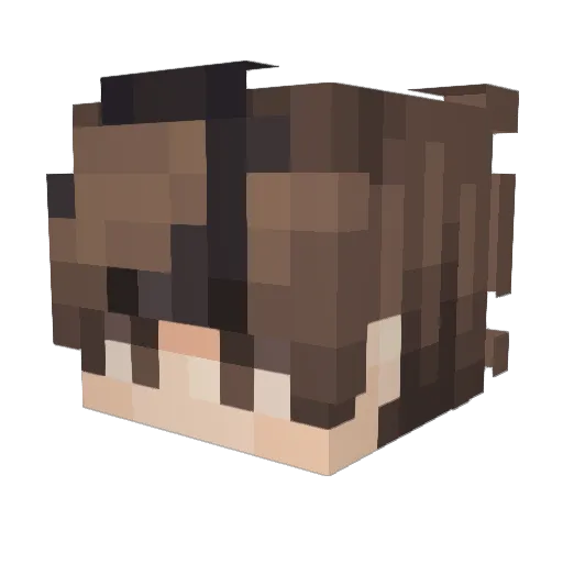 Gokpa7 Minecraft avatar head, 3D render