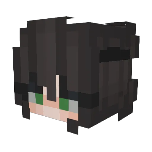 Goksuu Minecraft avatar head, 3D render