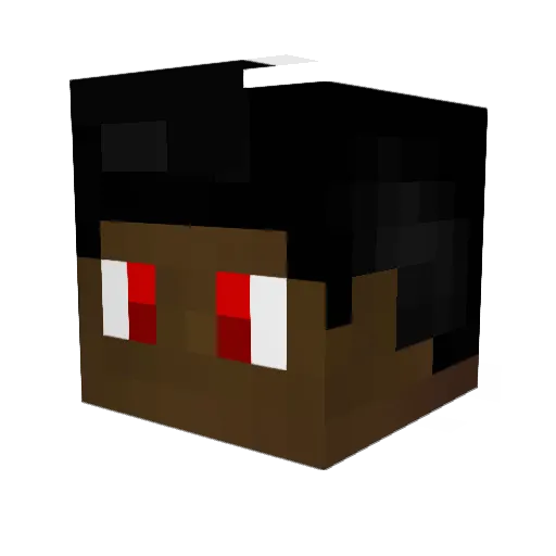 Goku1501 Minecraft avatar head, 3D render