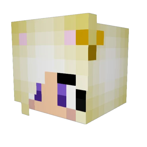 Goku364 Minecraft avatar head, 3D render