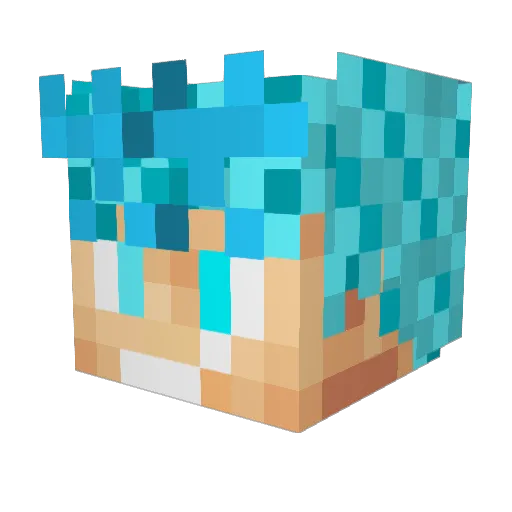 GokuKaioken Minecraft avatar head, 3D render