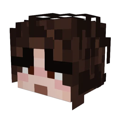 GokuKidd Minecraft avatar head, 3D render