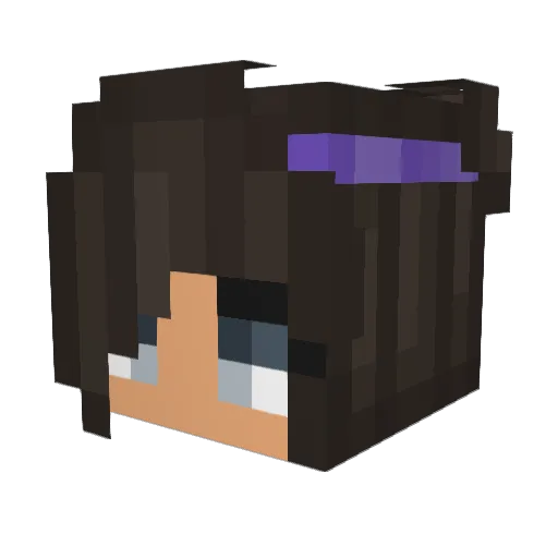 GokuMeep Minecraft avatar head, 3D render