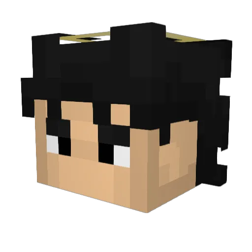 Goku_frfr Minecraft avatar head, 3D render