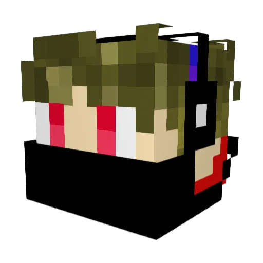 Gokusolos353 Minecraft avatar head, 3D render