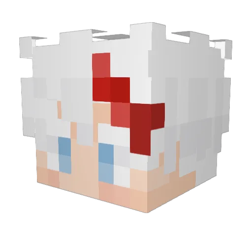 Gokuthealmighty_ Minecraft avatar head, 3D render