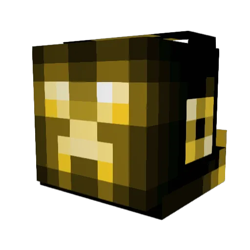 GolDiamondEgg Minecraft avatar head, 3D render