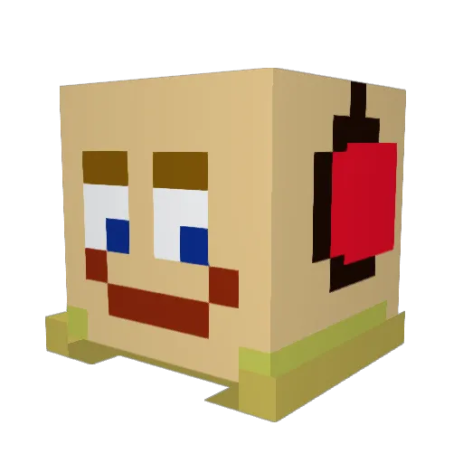 GolKreed Minecraft avatar head, 3D render