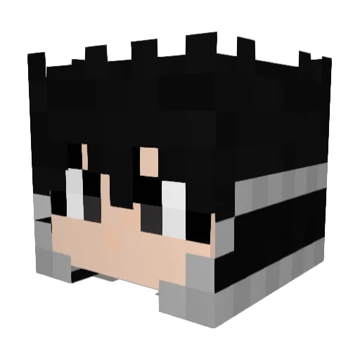 GoldAce250 Minecraft avatar head, 3D render