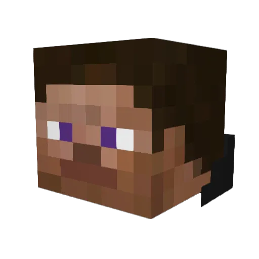 GoldBloodedM Minecraft avatar head, 3D render