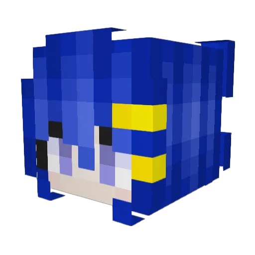 GoldCollar7 Minecraft avatar head, 3D render