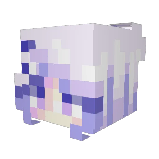 GoldDeathAngel Minecraft avatar head, 3D render