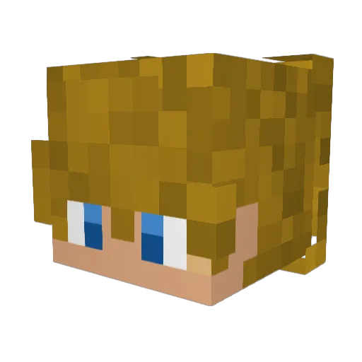 GoldDiamond11 Minecraft avatar head, 3D render