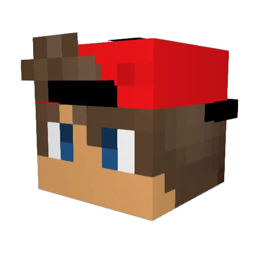 GoldDragon0018 Minecraft avatar head, 3D render