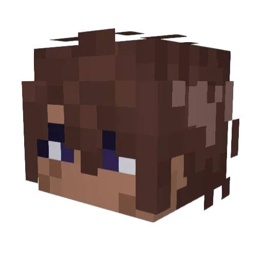 GoldDragon6947 Minecraft avatar head, 3D render