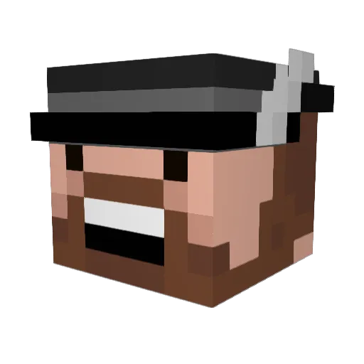 GoldDustStevie Minecraft avatar head, 3D render