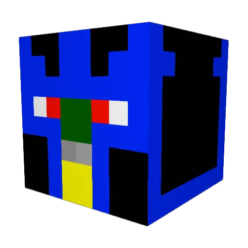 GoldForest Minecraft avatar head, 3D render
