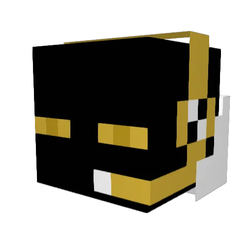GoldGamer13 Minecraft avatar head, 3D render