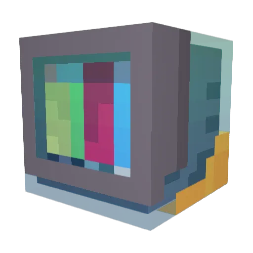 GoldGamerBlaster Minecraft avatar head, 3D render