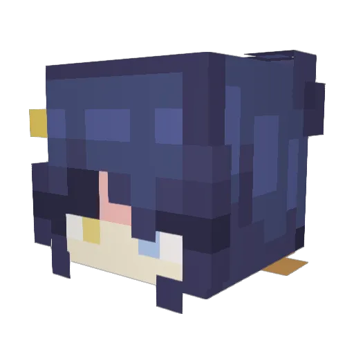 GoldHeale Minecraft avatar head, 3D render