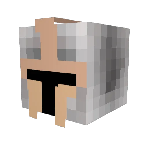 GoldIsntSmart Minecraft avatar head, 3D render