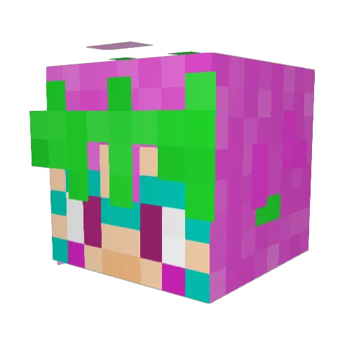 GoldLinaric Minecraft avatar head, 3D render