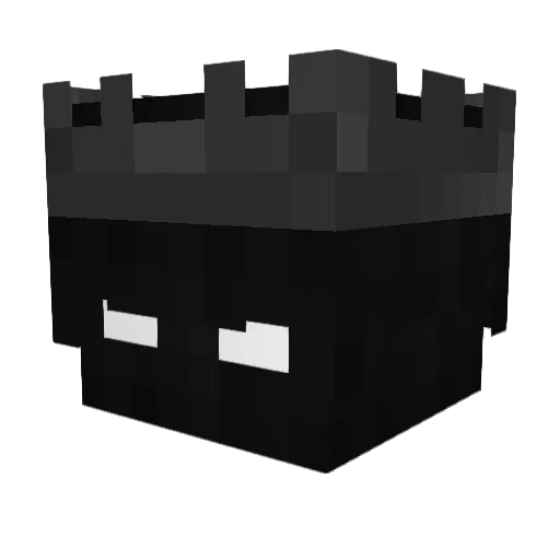 GoldLine Minecraft avatar head, 3D render