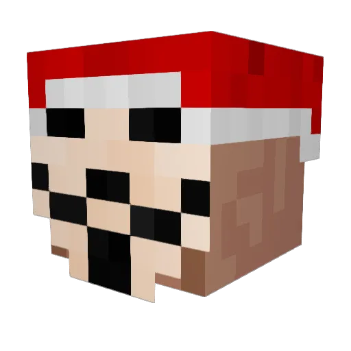 GoldMann_ Minecraft avatar head, 3D render