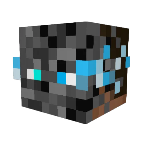 GoldMartin Minecraft avatar head, 3D render