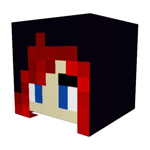 GoldNinjaCa Minecraft avatar head, 3D render