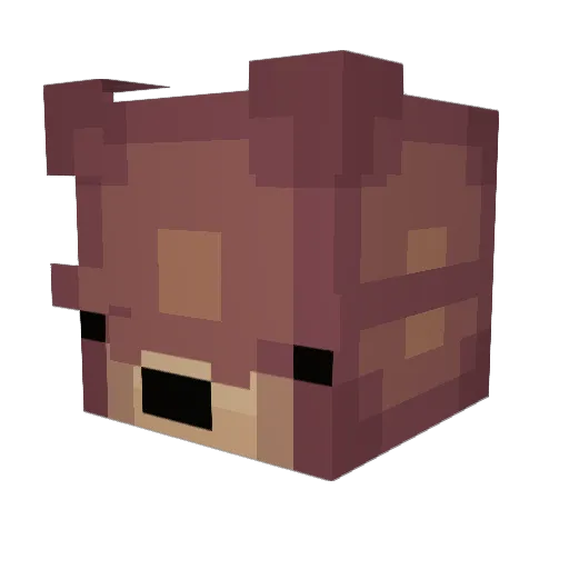 GoldNuggets Minecraft avatar head, 3D render