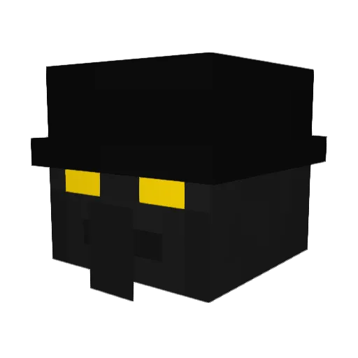 GoldOnes Minecraft avatar head, 3D render