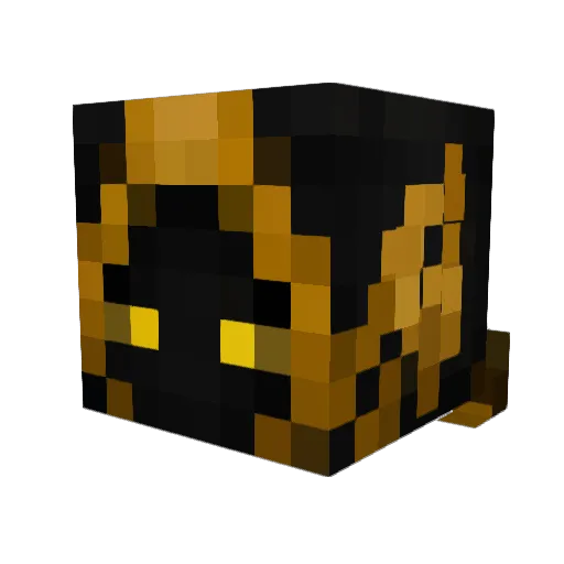 GoldRaptorr Minecraft avatar head, 3D render