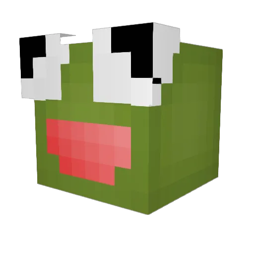 GoldSmiley Minecraft avatar head, 3D render