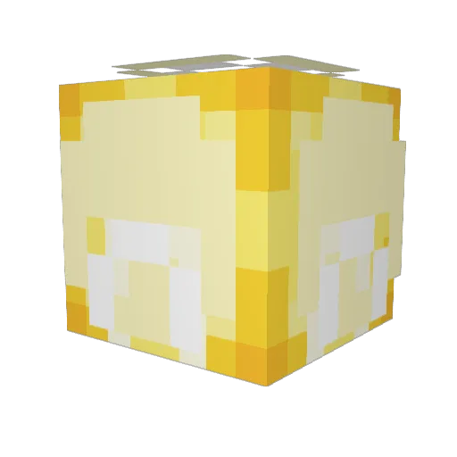 GoldStar101 Minecraft avatar head, 3D render