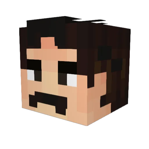 GoldToquinho Minecraft avatar head, 3D render