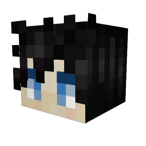 GoldZedoxy Minecraft avatar head, 3D render