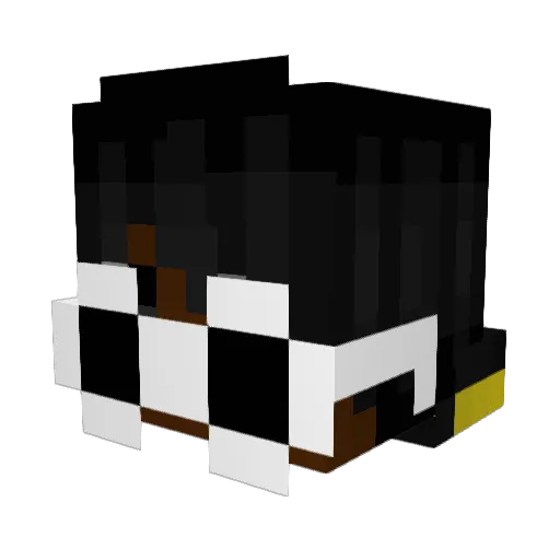 Gold_Aeros Minecraft avatar head, 3D render