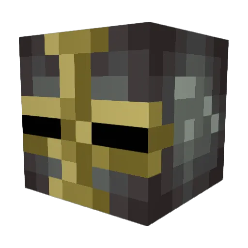 Gold_Borito Minecraft avatar head, 3D render