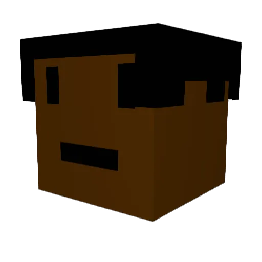 Gold_Bro Minecraft avatar head, 3D render