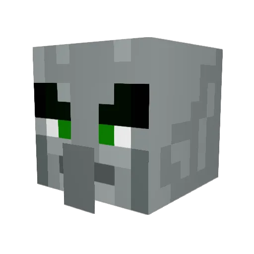 Gold_Daragon Minecraft avatar head, 3D render