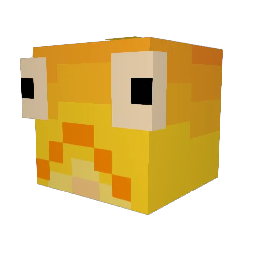 Gold_Fish3 Minecraft avatar head, 3D render
