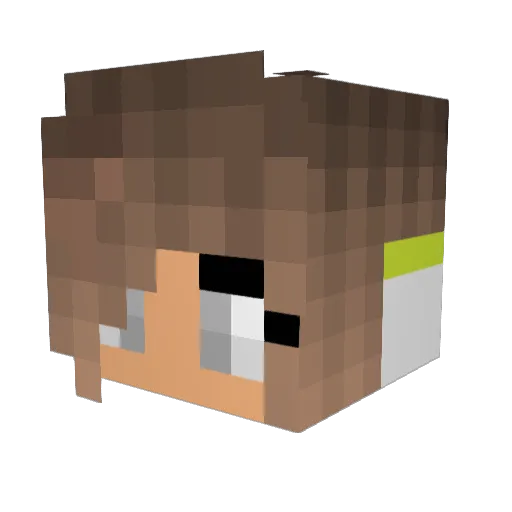 Gold_Pineapples Minecraft avatar head, 3D render
