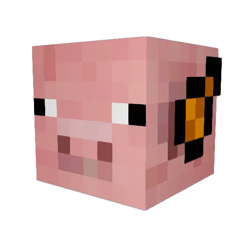 Gold_Zombi Minecraft avatar head, 3D render